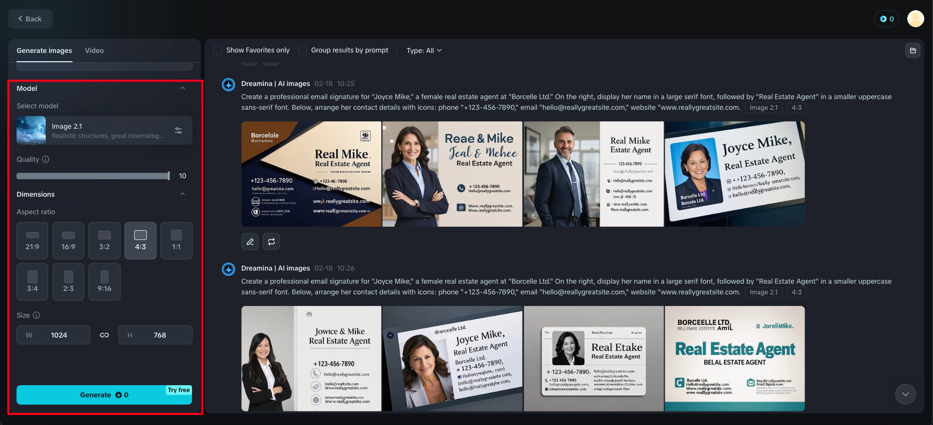 Générateur d'e-mails personnalisé