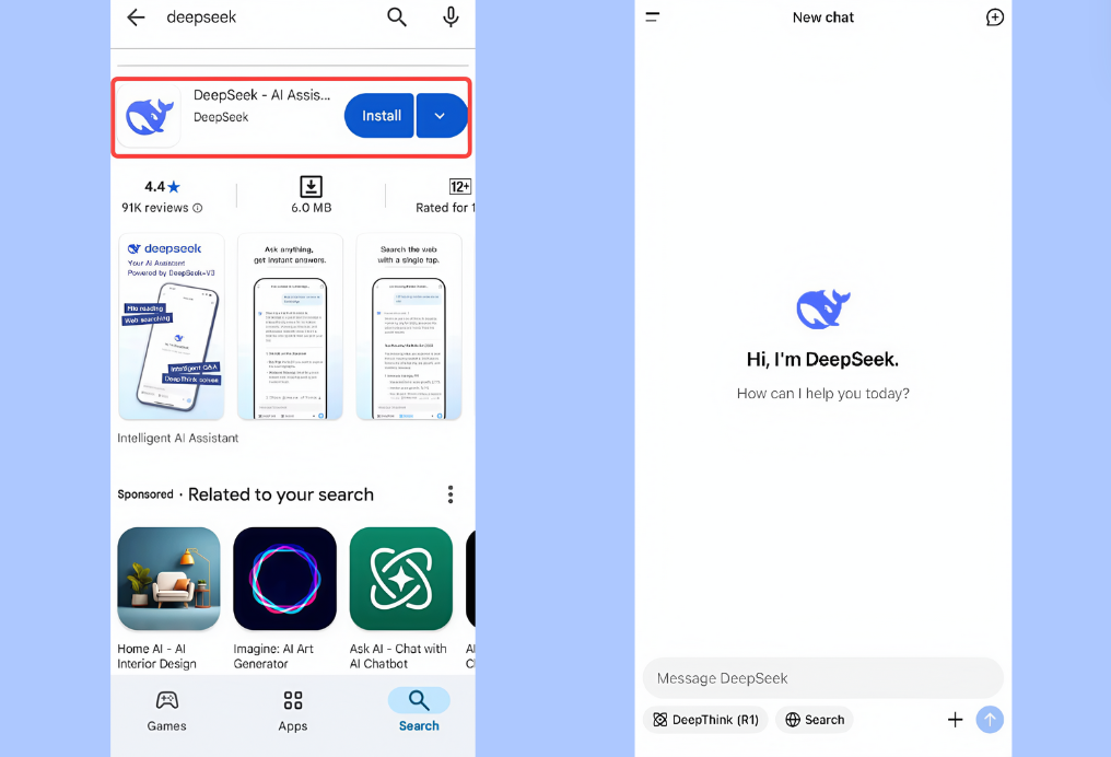 DeepSeek uygulamasını indirin ve kullanın