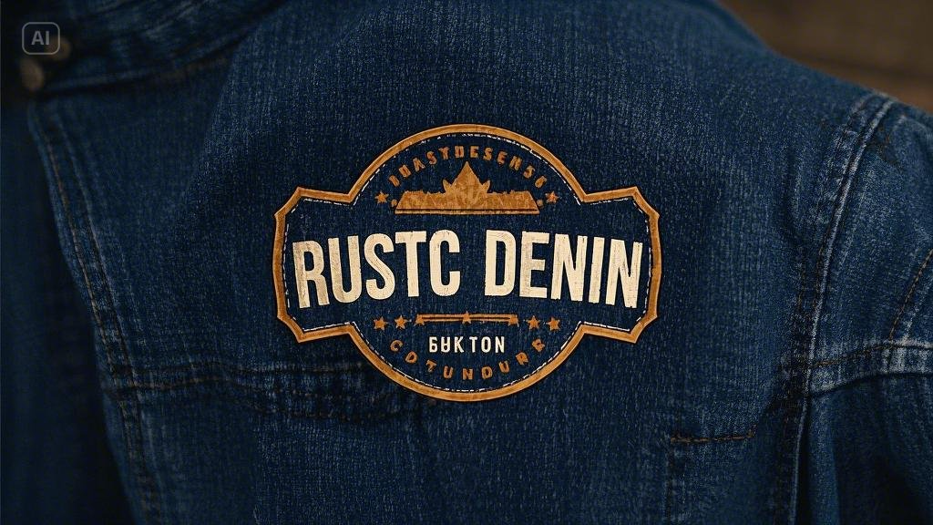 Denim rustique