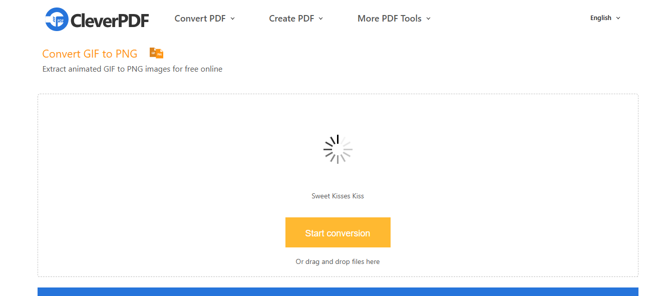 Convertire GIF in sequenza PNG