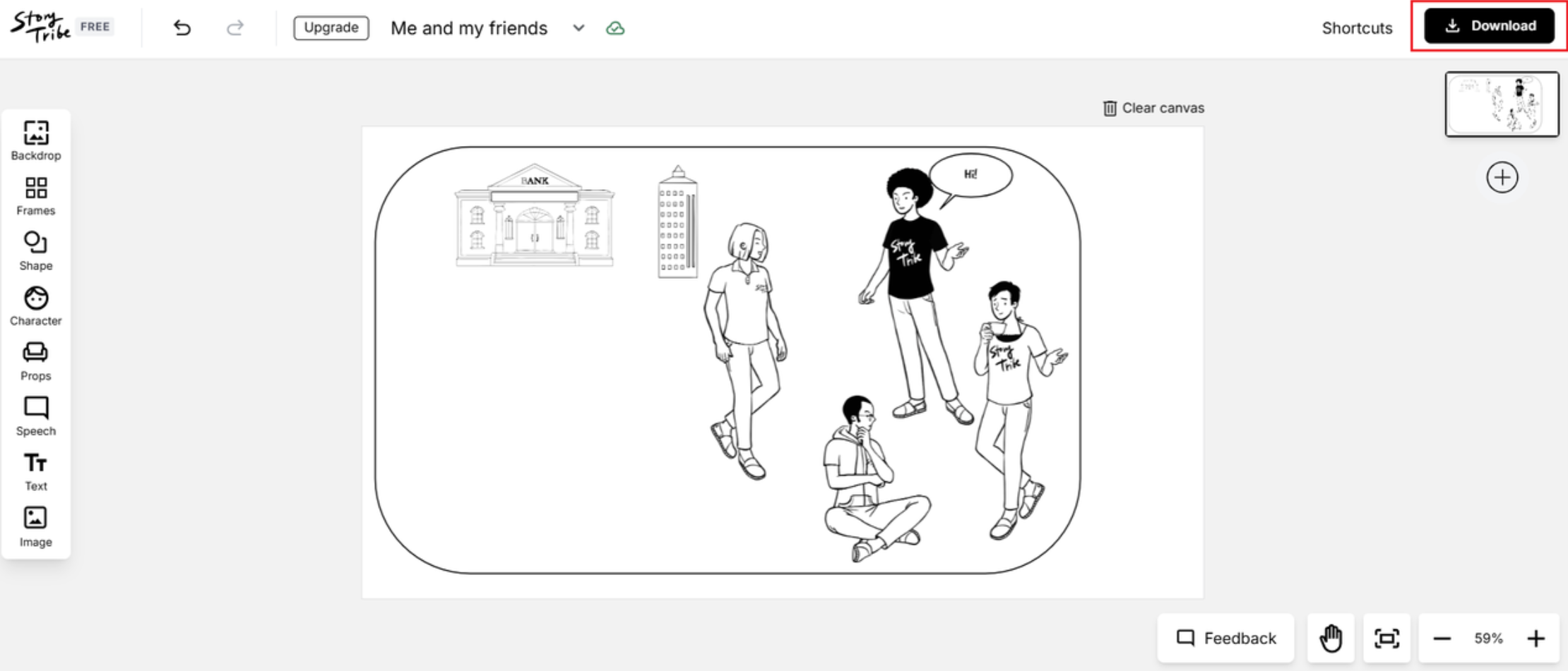 Erstellen Sie ein Storyboard online kostenlos