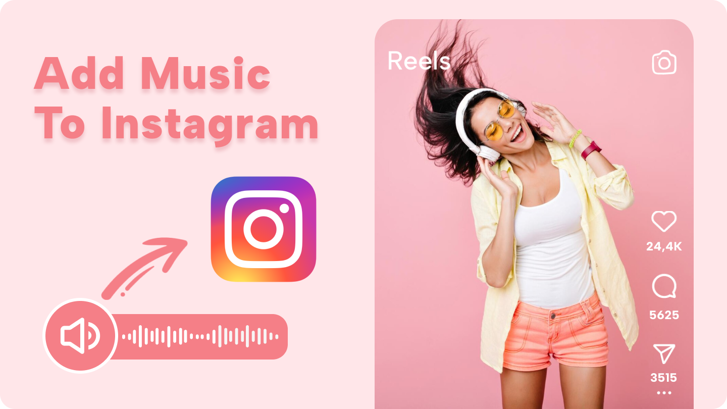 как добавить музыку в ig Reel