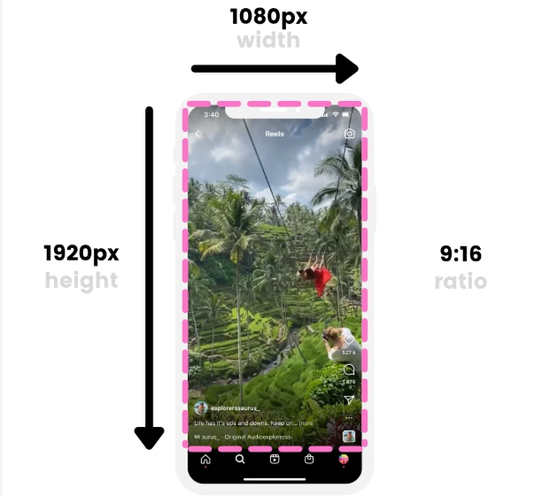 Use o formato, dimensões e tamanho recomendados no Instagram