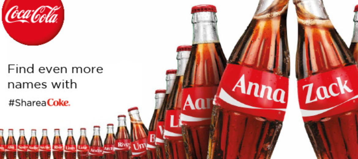 โฆษณายอดนิยมสำหรับ YouTube: แคมเปญ "แชร์โค้ก" ของ Coca-Cola